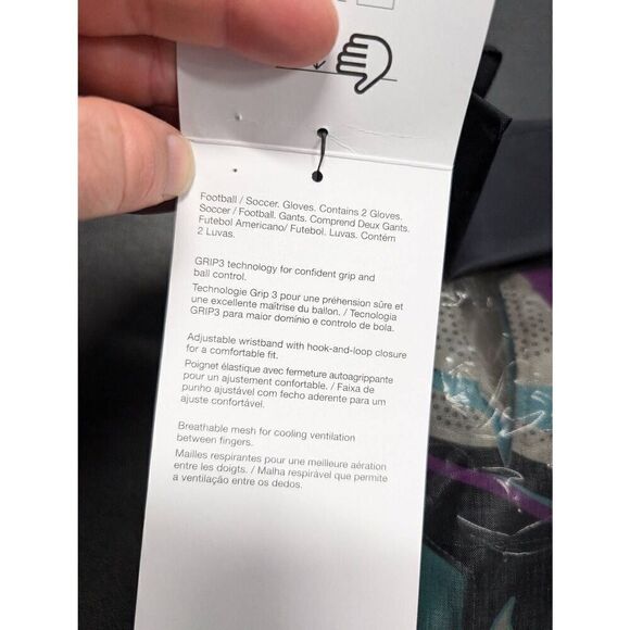 Nike GK Grip 3 Goalkeeper Soccer Gloves FB2998-010 Size 8 New! - Picture 3 of 7